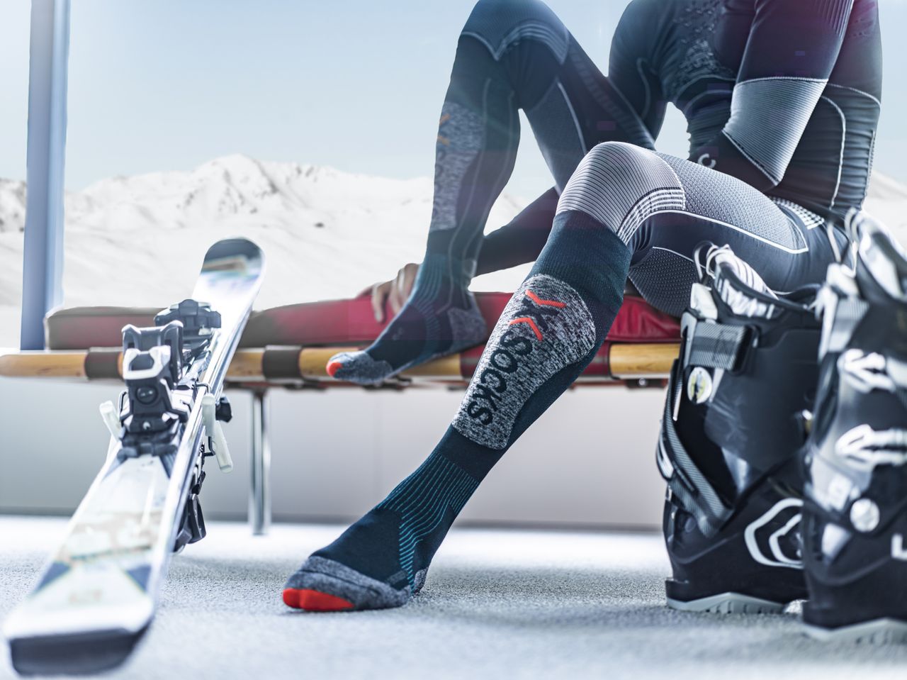 X-Socks 4.0 Ski Rider Silver