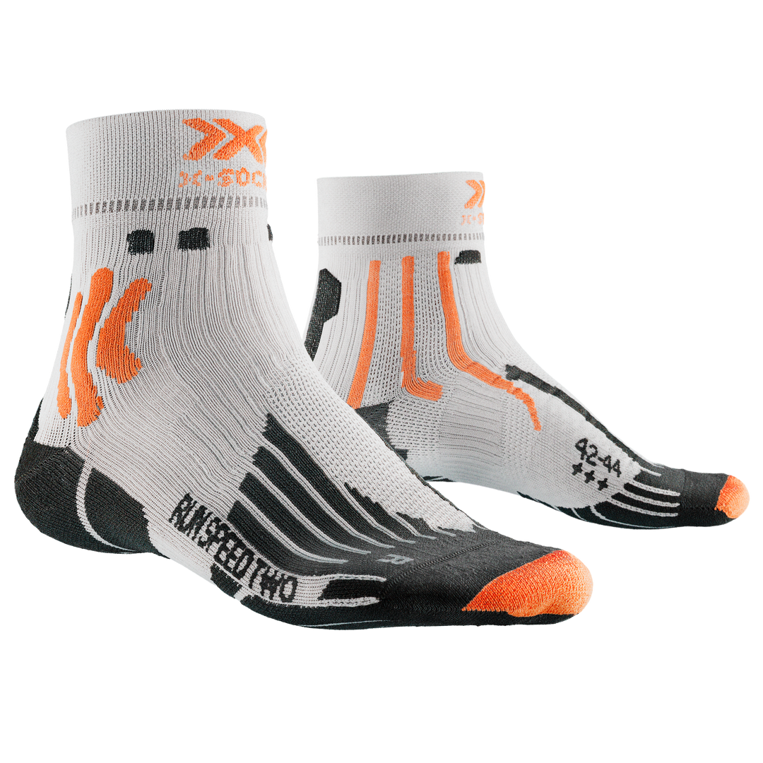 Chaussettes X Socks Ski Junior 4.0 Anthracite Melange X-Orange